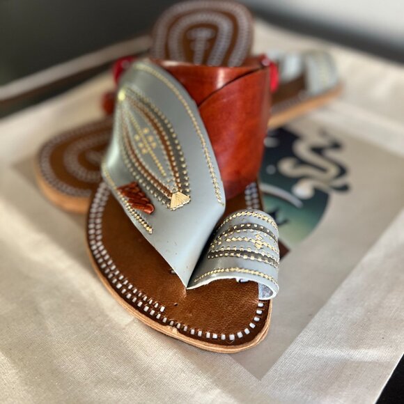 Valentine\'s Gift for Him - Handmade Leather Sandals - Dad Gift - Husband Gift main image 6